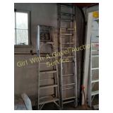 Extension Ladder & 6 ft Ladder