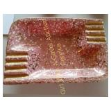 Shawnee Pink & Gold Speckle Mid Century Ashtray