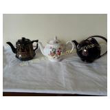 Hall, England Brown Betty &  a Music Box Tea Pots