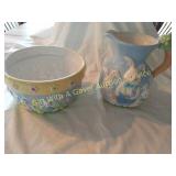 Blossoms & Blooms Easter Pitcher/Bowl