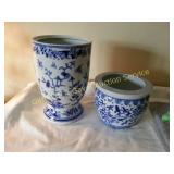 Oriental Blue Porcelain Vase