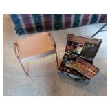 Vintage Artist Wood Case as found & Retro Stool