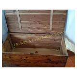 Antique Knotty Pine & Cedar Chest