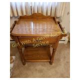 OAK WASH STAND W/DRAWER