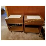 2 MID CENTURY MODERN NIGHT STANDS/END TABLE