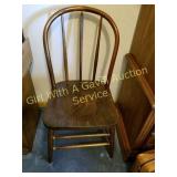 VINTAGE SPINDLE ROUND BACK CHAIR
