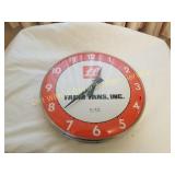 FARM FANS ADVERTISING CLOCK