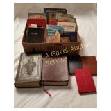VARIETY OF VINTAGE BIBLES & RELIGIOUS BOOKS