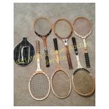 VINTAGE COLLECTIBLE TENNIS RACKETS