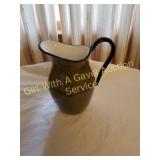 VINTAGE PORCELAIN ENAMEL WARE PITCHER