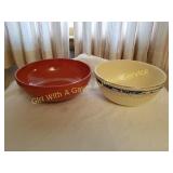 VINTAGE PYREX BOWL & HOMER LAUGHLIN BOWL