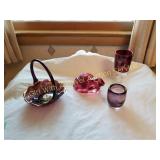 RUBY RED & CRANBERRY COLLECTIBLE GLASSWARE