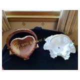 FENTON HOBNAIL RUFFLE LACE DBL BASKET