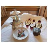 NORMAN ROCKWELL PLATE, HOLLY HOBBIE WALL DECOR ETC