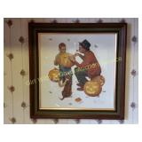VINTAGE "FALL" NORMAN ROCKWELL LITHO