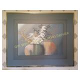 VERY LARGE CANVAS FRAMED ART PART OIL ON CANVAS