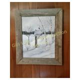 BARN BOARD CANVAS SIGNED PRINT