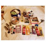 VARIETY OF SEWING ITEMS, SHOE LACES, ETC