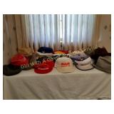 VARIETY OF MENS HATS-JOHN DEERE, STETSON ETC