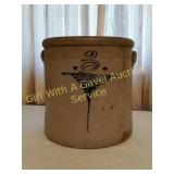 COBALT BLUE BEE STING SALT GLAZE CROCK