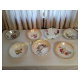 ANTIQUE SERVING BOWLS SOME IRIDESCENT