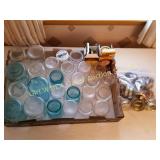 BLUE BALL & CLEAR CANNING JARS & LIDS