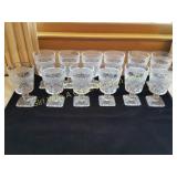 12 VINTAGE WATER GLASSES