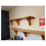 2 WALL SHELVING UNITS
