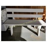 PVC PLASTIC TYPE OUTDOOR BENCH #1