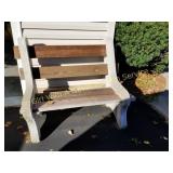 OUTDOOR CONCRETE SIDED BENCH