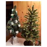 FIBER OPTIC XMAS TABLE TOP XMAS TREE/LIGHTED TREE