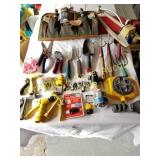 VARIETY OF GARDEN/YARD TOOLS, SPRINKLERS