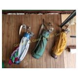 3 SETS OF GOLF CLUB, BAGS, BALLS