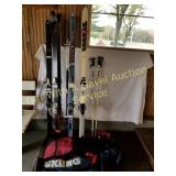 4 SETS OF DOWN HILL SKI