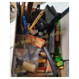 VARIETY OF PAINTING, SAND PAPER, SUPPLIES