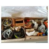 2 BOXES OF HARWARE/NAILS, BOLTS, ETC
