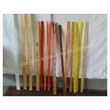 VARIOUS ADVERTISING YARD STICKS