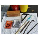 FULL BOX CAN LINERS, PRY BARS, BUCKETS ETC