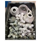 Group of Vintage Plumbing Knobs and Shrouds