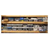 Group of Household, Pegboard Hooks, Tape. Zip Ties, Etc.