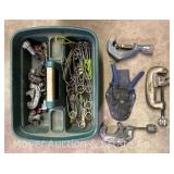 Group of Pipe Cutters, Spark Lighters, Plumbers Brushes, Etc.