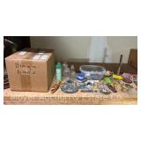 Group of Vintage Keys, Keychains, Premiums, Bingo Balls, Etc.