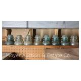 (8) Glass Insulators