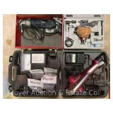 Palm Nailer, Bosch Nibbler, and Pipe Cat Tubing Cutter, with Cases