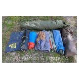 Group of Asst. Tents and Poles, Conditions Unknown