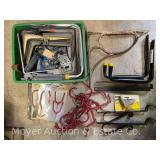 Group of Asst. Angle Brackets, Hooks, Hardware, Etc.