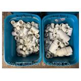 (2) Totes of 1.5" PVC Fittings