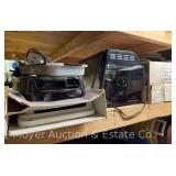 Group of Kitchen Appliances, Percolator, Tabletop Grill, Reusable Shopping Bags, Etc.