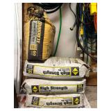 (3) 50lb. Bags of High Strength Concrete, with Partial Bag