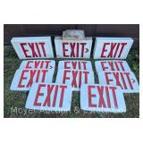 Group of Exit Signs